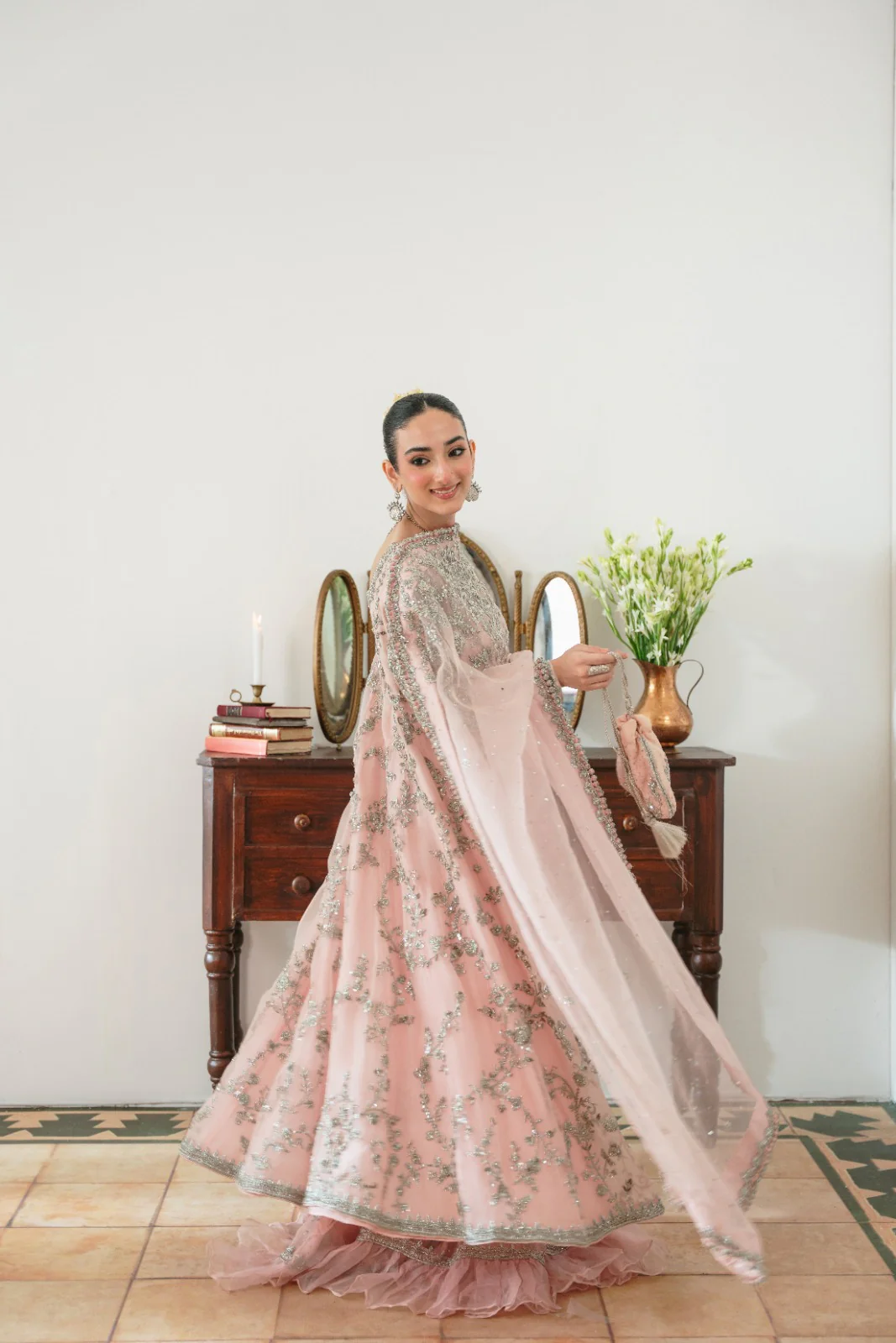 Blush Pink Rashmeen Silver - Image 2