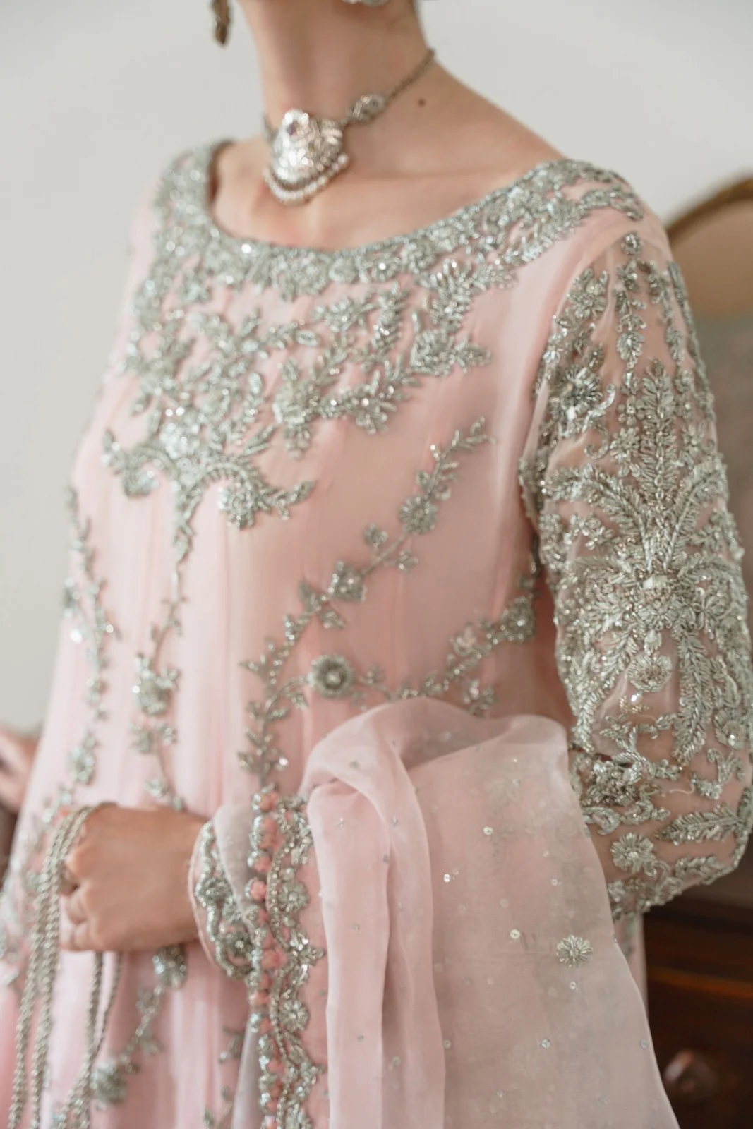 Blush Pink Rashmeen Silver - Image 5