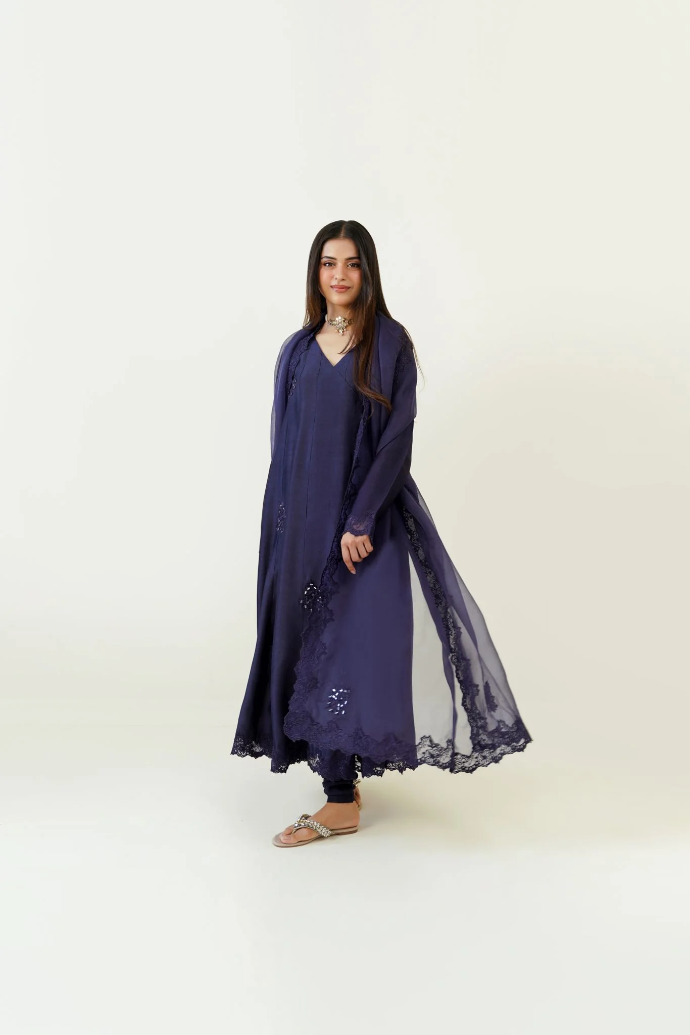 Dark Navy Angrakha - Image 2
