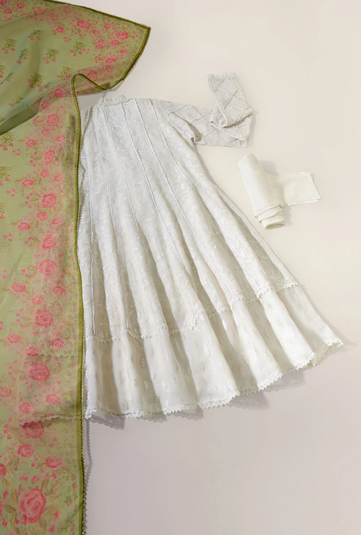 Ivory Long Pishwas - Image 3