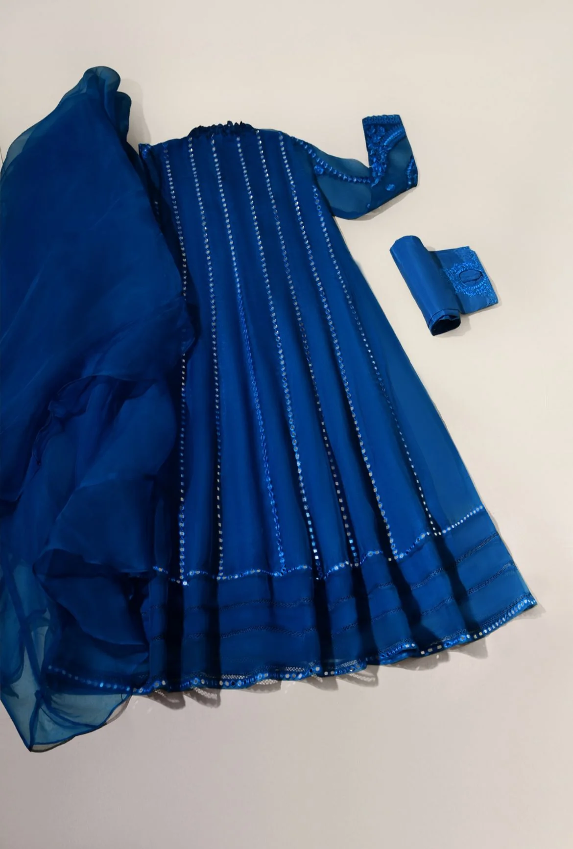Teal Blue Pishwas - Image 2