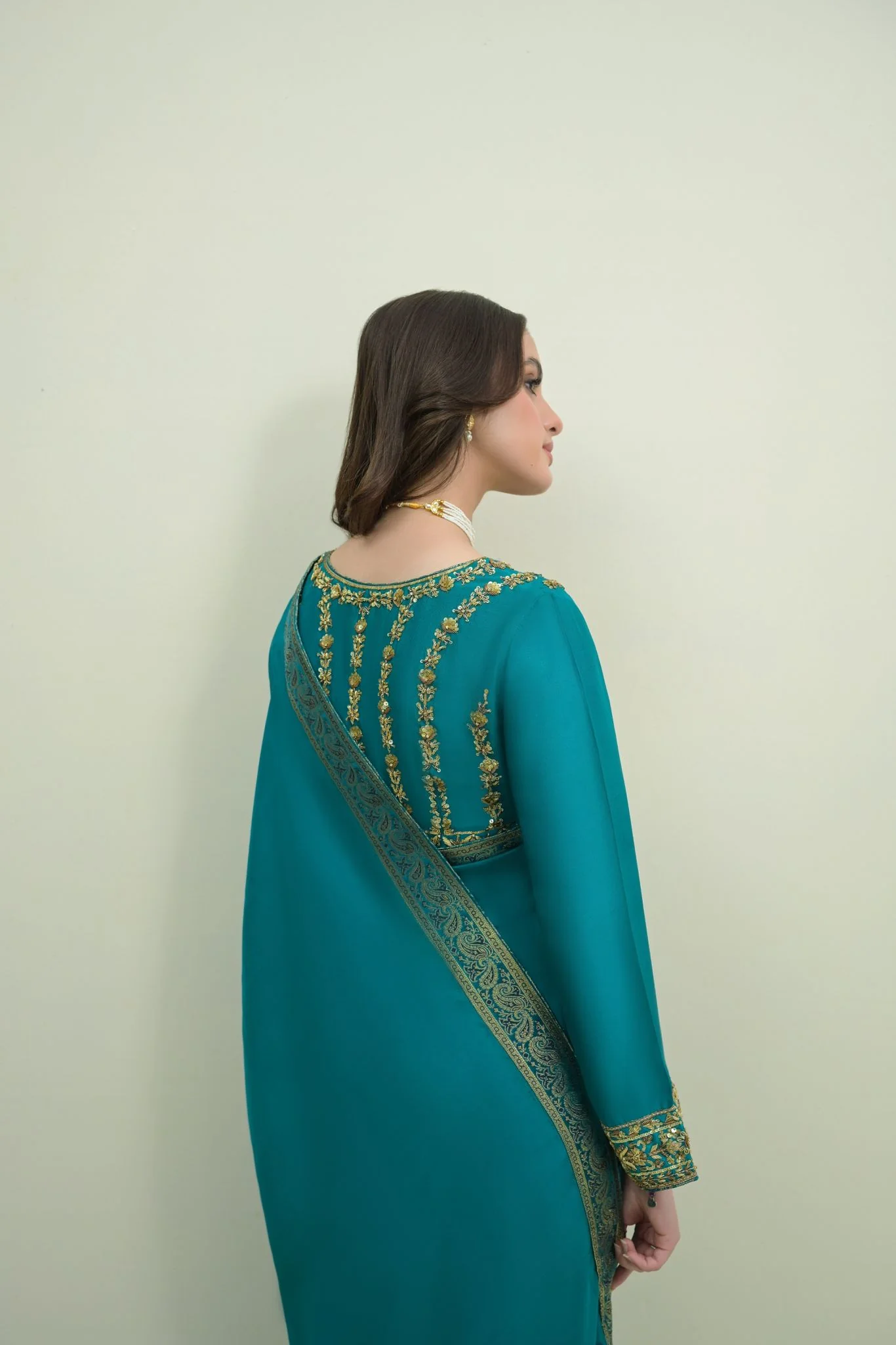 Teal Brocade - Image 4